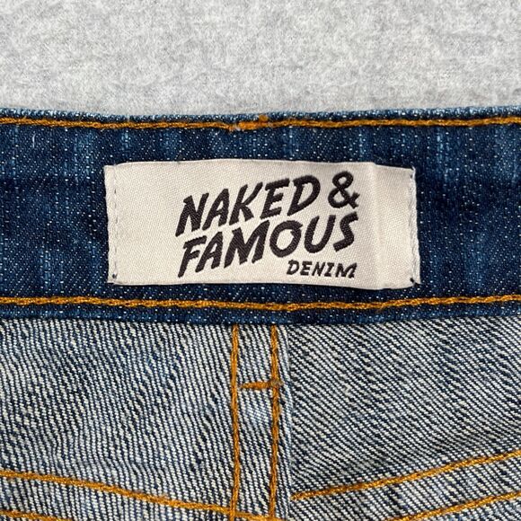 Naked & Famous Jeans Mens 29 (28 x 29) Golden Hour Slub Stretch Selvedge Denim - Picture 12 of 16